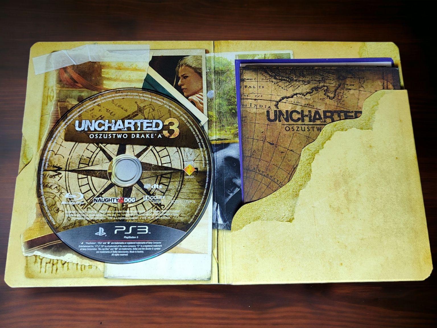 PS3 Uncharted 3 Special Book Case Edition Limited Playstation 3 ps