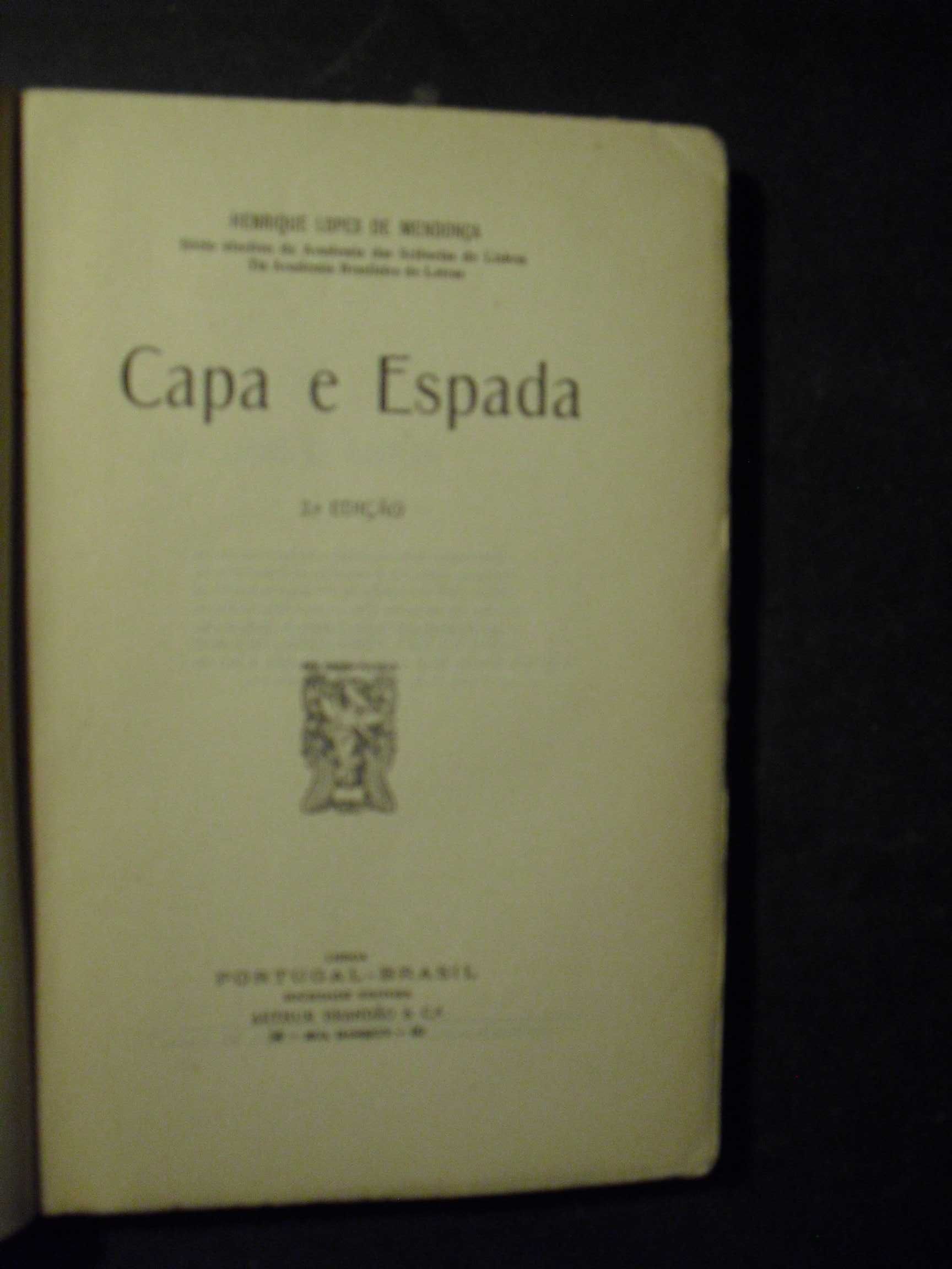 Mendonça (Henrique Lopes de);Capa e Espada