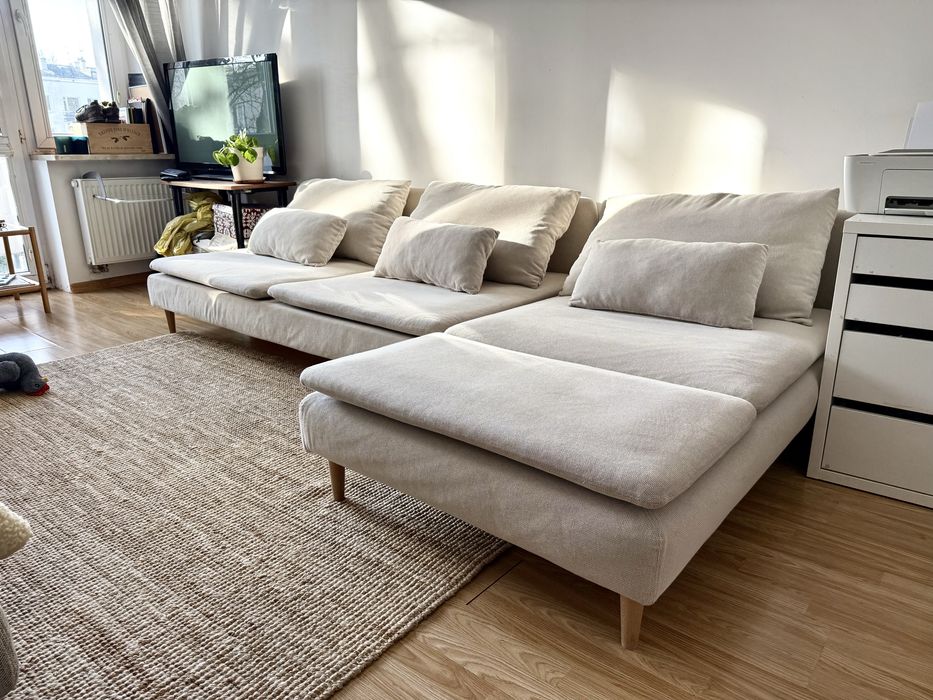 Kanapa Narożnik Soderhamn Ikea beżowa