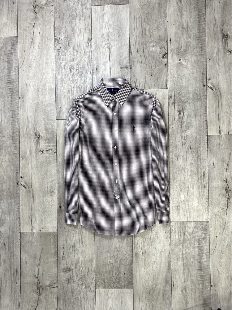 Ralph Lauren Custom Fit рубашка S размер с длинным рукавом клетчатая