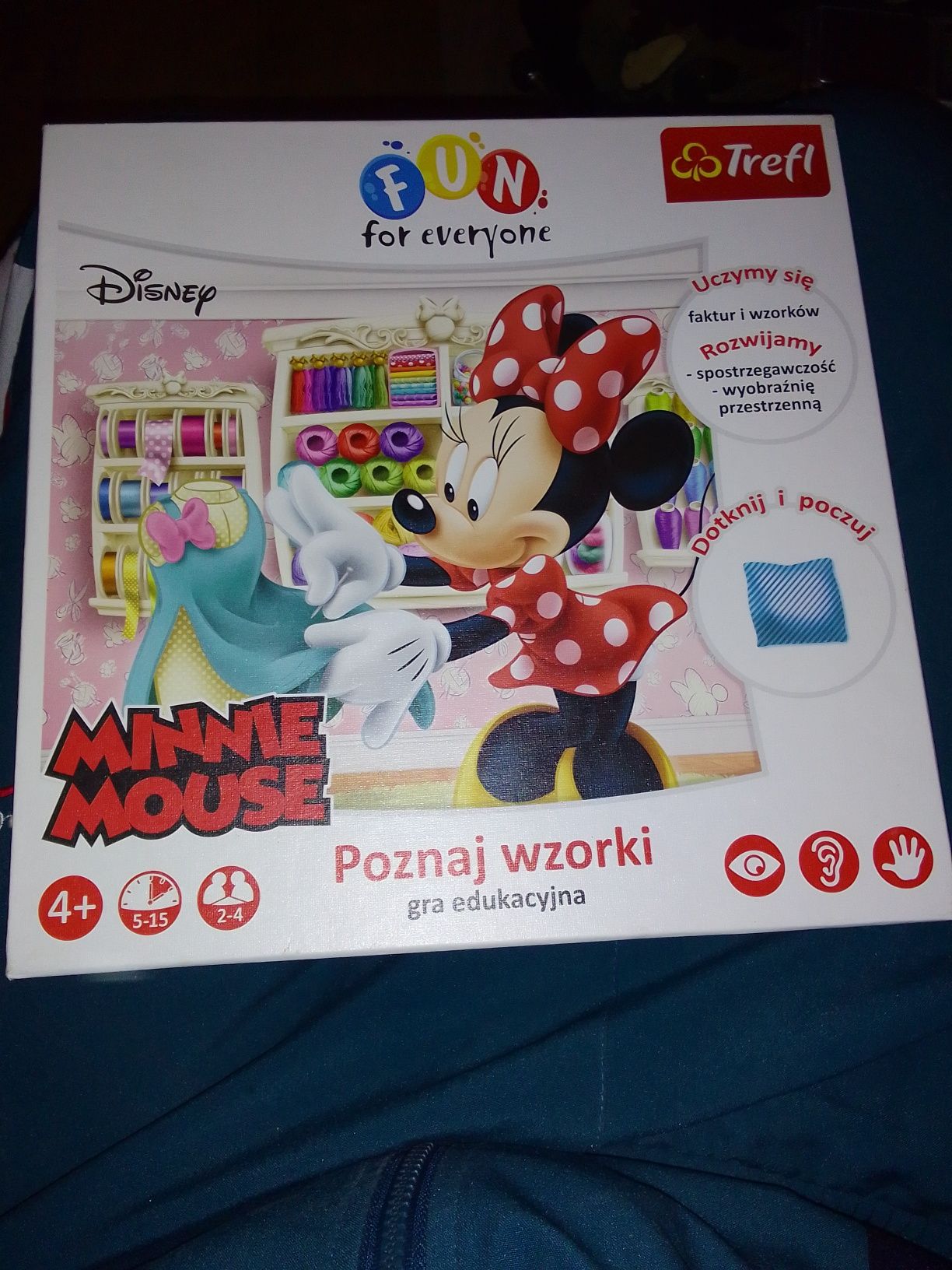 Minnie mouse poznajemy wzorki gra planszowa