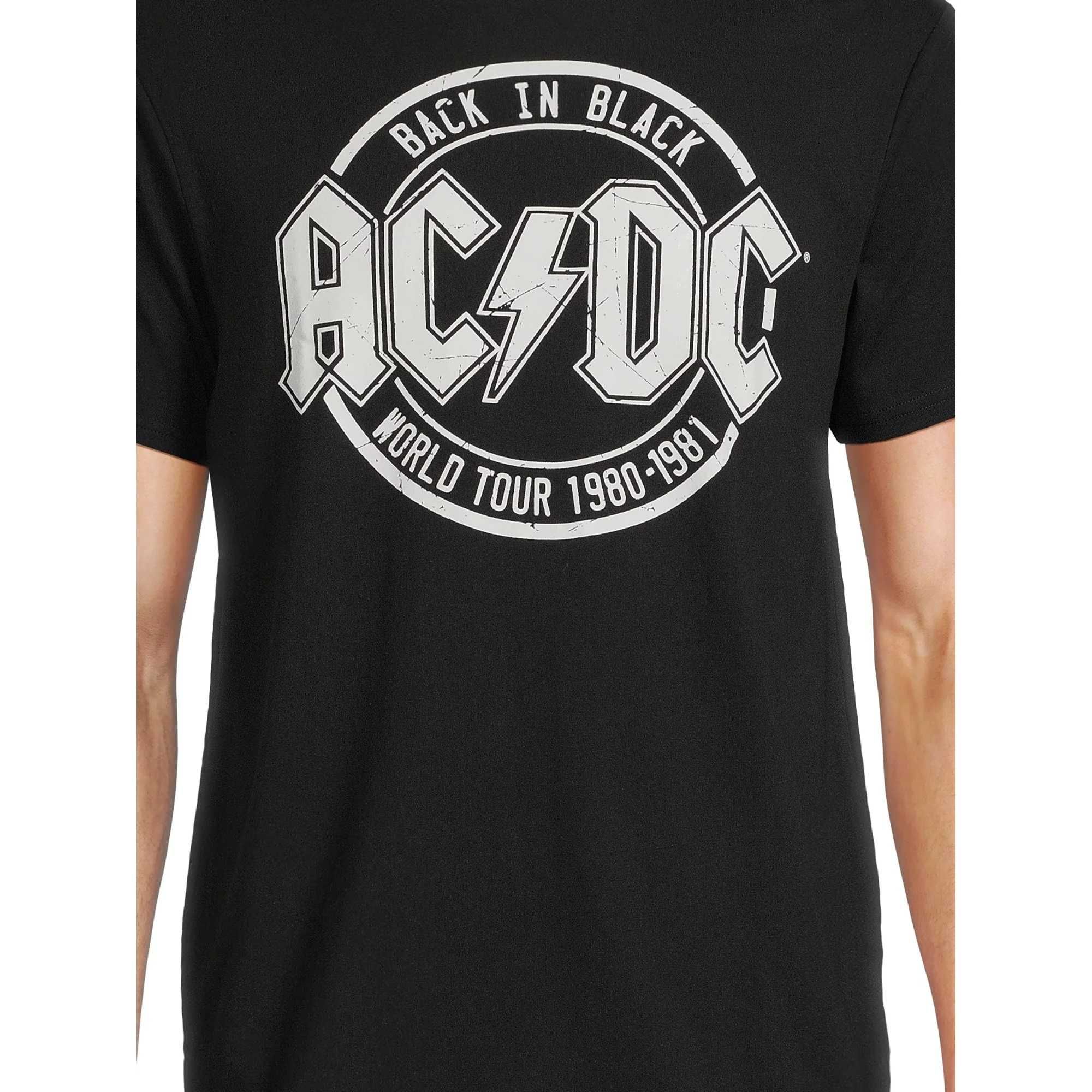 Чоловіча футболка AC/DC Back In Black рокер L, XL, 2XL, 3XL