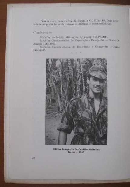 Guerra do ultramar - CAPITÃO FRANCISCO MEIRELLES - Braga 1970 - - Raro