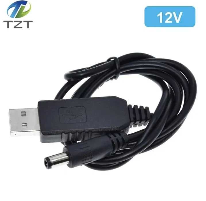 Кабель живлення 5-9/12V USB-DC 5.5*2.1мм.