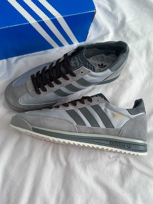 Мужские кроссовки Adidas SL 72 'Grey Dark Grey' Premium. 40-45