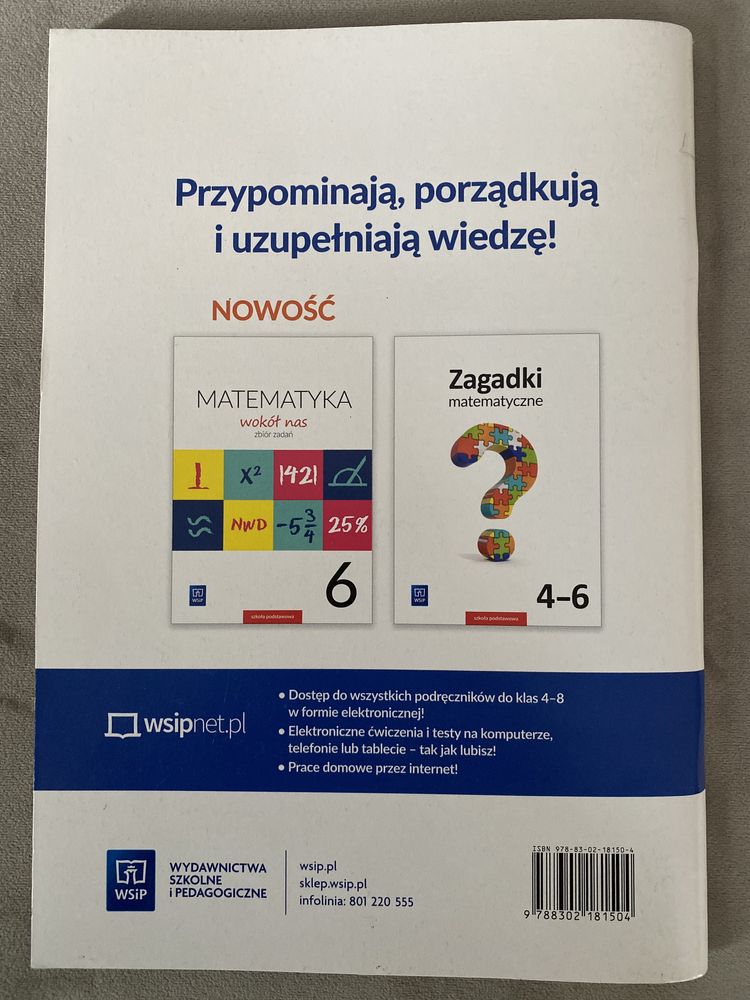 Zeszyt ćwiczeń część 2 - Matematyka Wokół Nas - Klasa 6 - WSiP