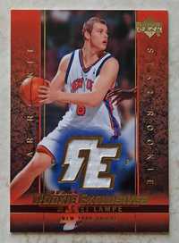 UD Rookie Exclusives 2003-04 Star Rookie Maciej Lampe RC Jersey