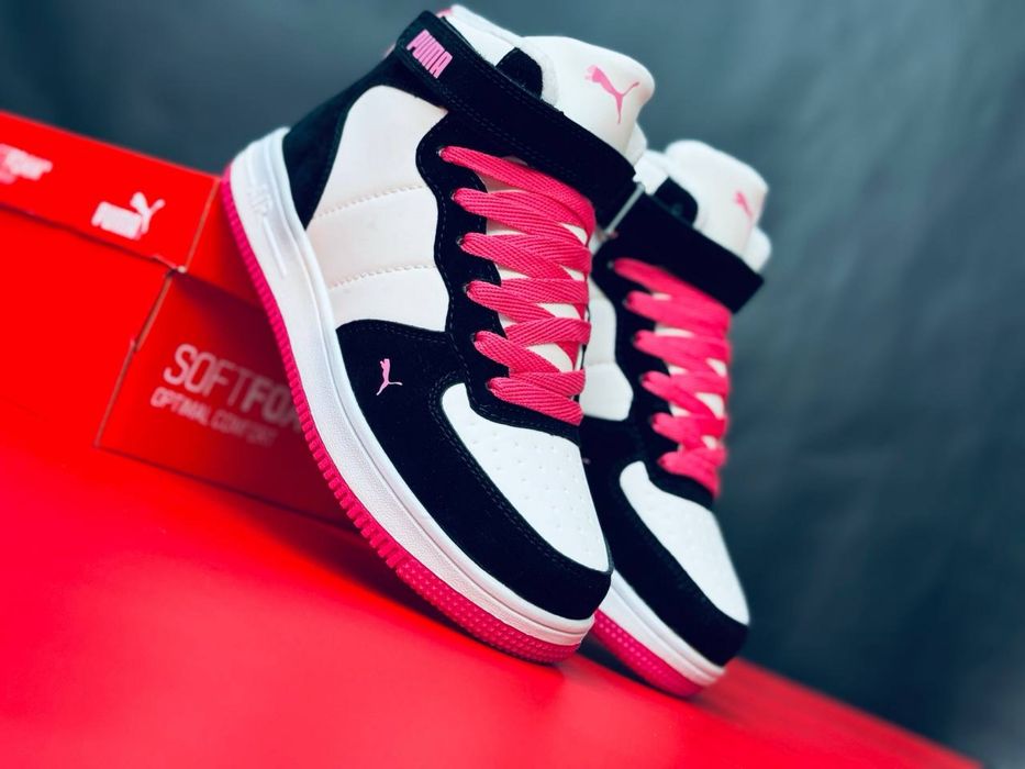 Хайтопы высокие кроссовки Пума зима / женские теплые кроссовки Puma