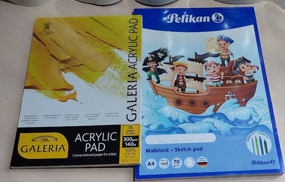 Набір: 2 альбоми + 3 блокноти + 2 зошити (7 шт), все разом