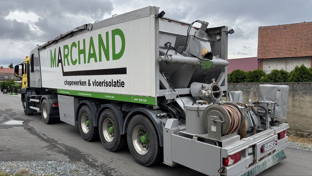 Transmix putzmeister naczepa do betonu wylewki betonowe, styrobeton
