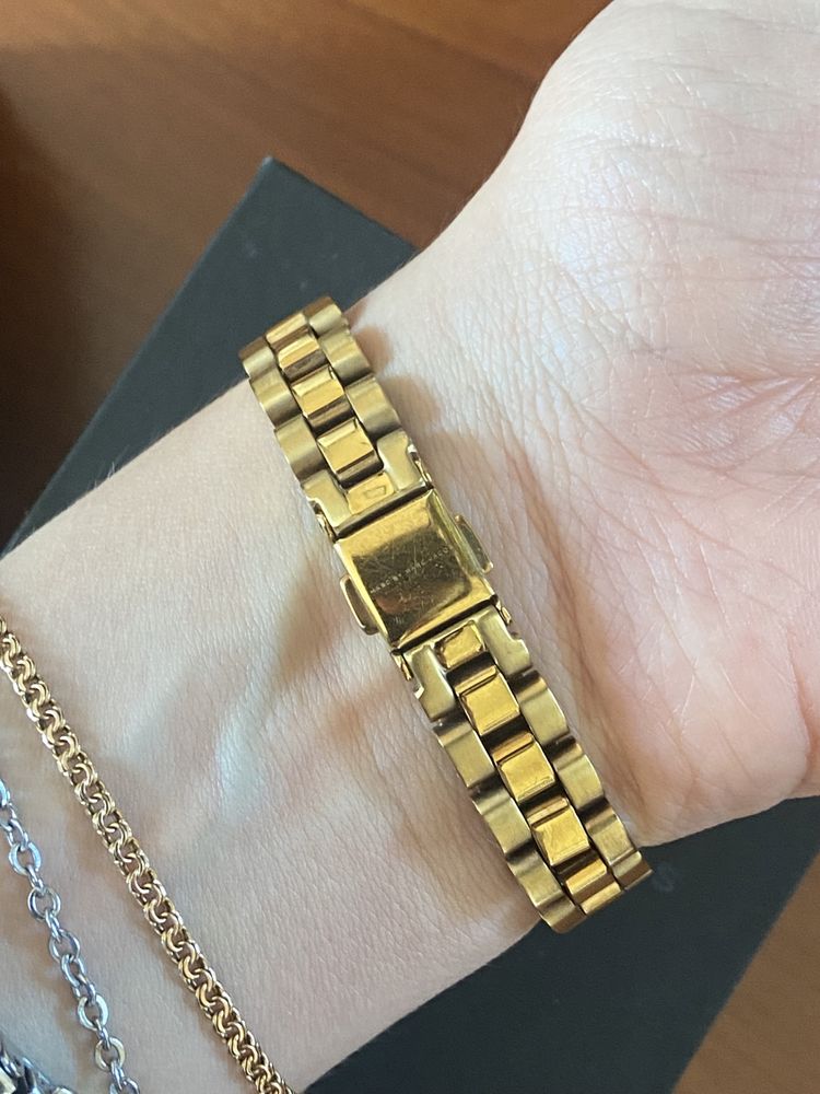 Relógio mini dourado vintage Marc Jacobs Henry Diny