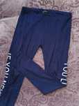 Legginsy napisy granatowe M 38 vintage retro boho terranova