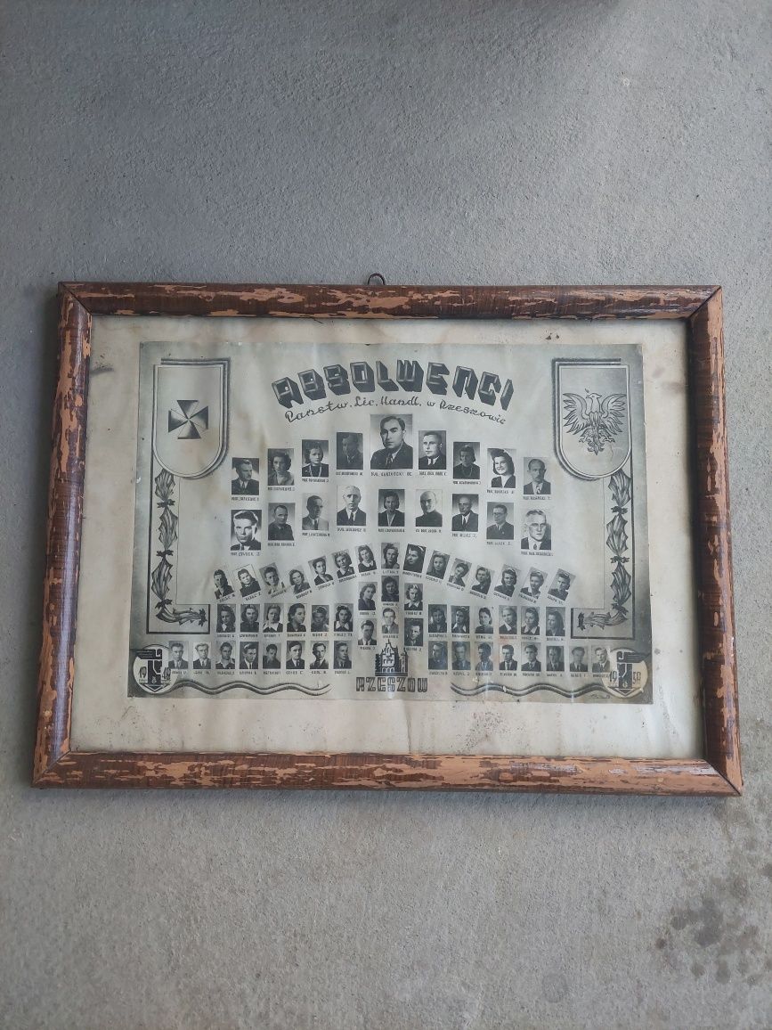 Stare tablo Państwowe Liceum Handlowe Rzeszów