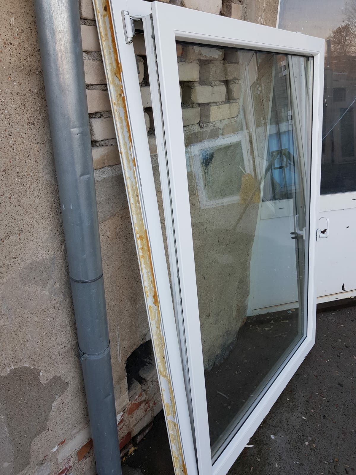Drzwi balkonowe okno 132x181/185 PCV DOWÓZ CAŁY KRAJ