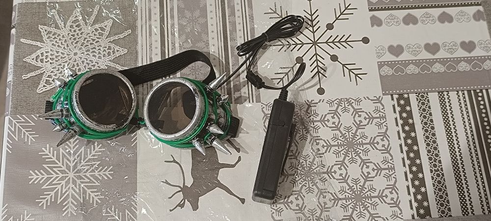 Óculos Steampunk com led