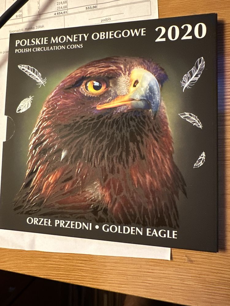 Monety obiegowe polskie 2020r orzeł