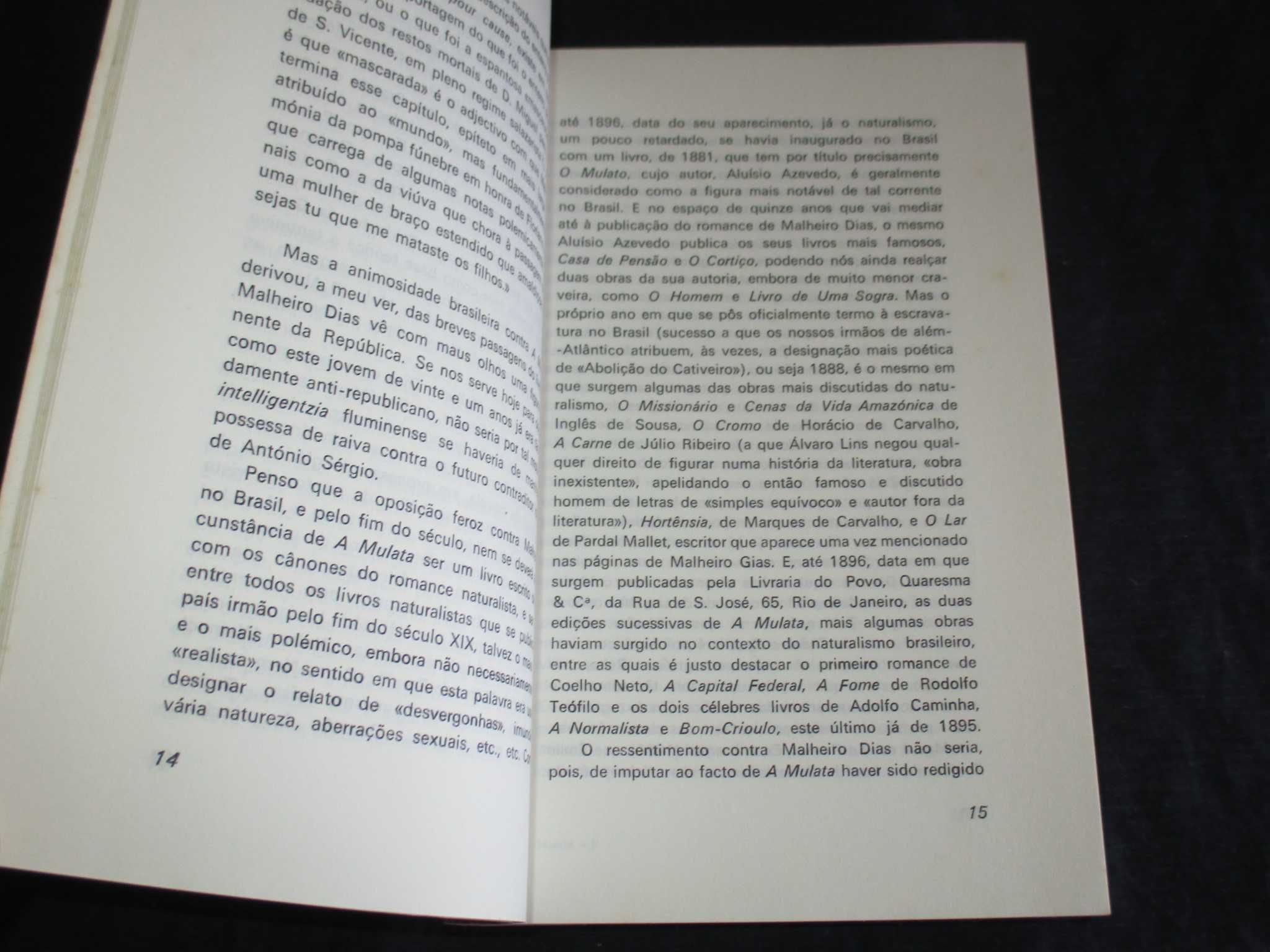 Livro A Mulata Carlos Malheiro Dias Edição Comemorativa 1975