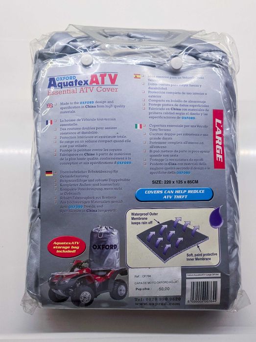 Capa para moto / Moto 4 ATV Large **NOVA**