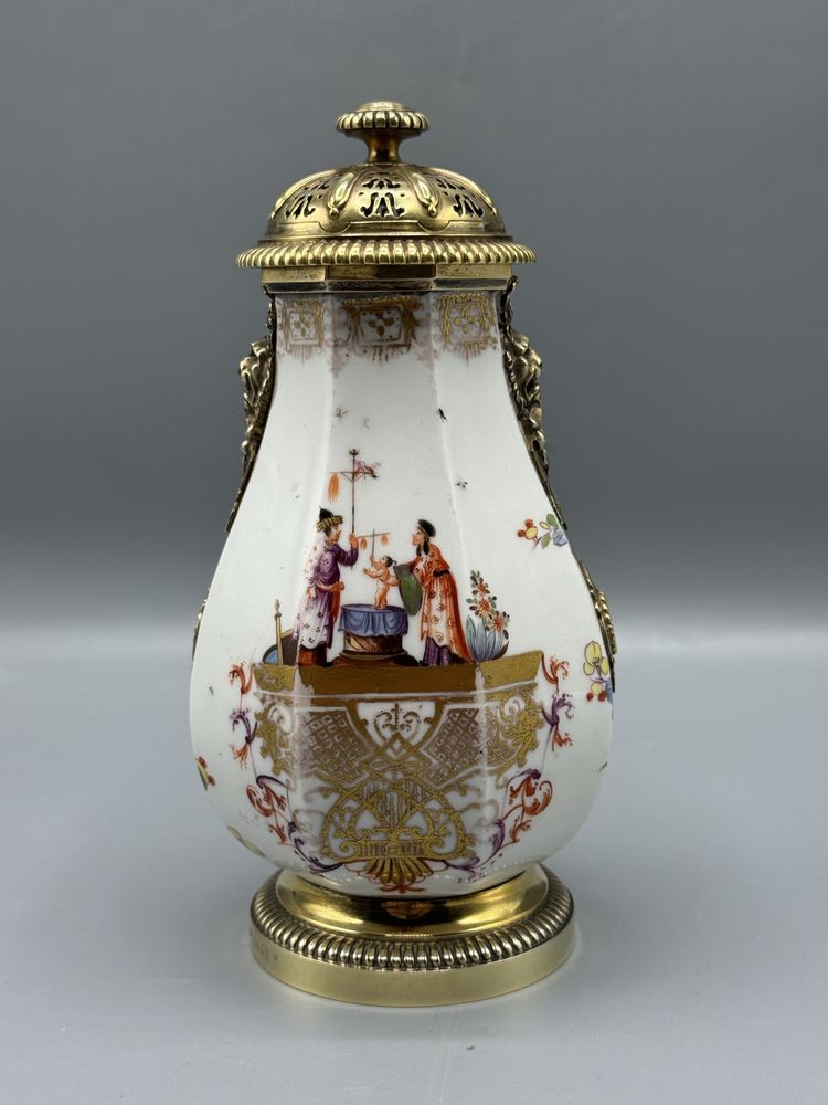 Leiteira Meissen cerca de 1725 seculo xviii