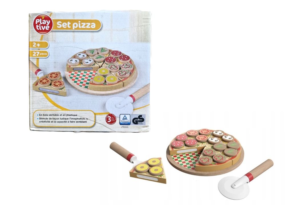 Drewniana pizza Playtive 27 elementów