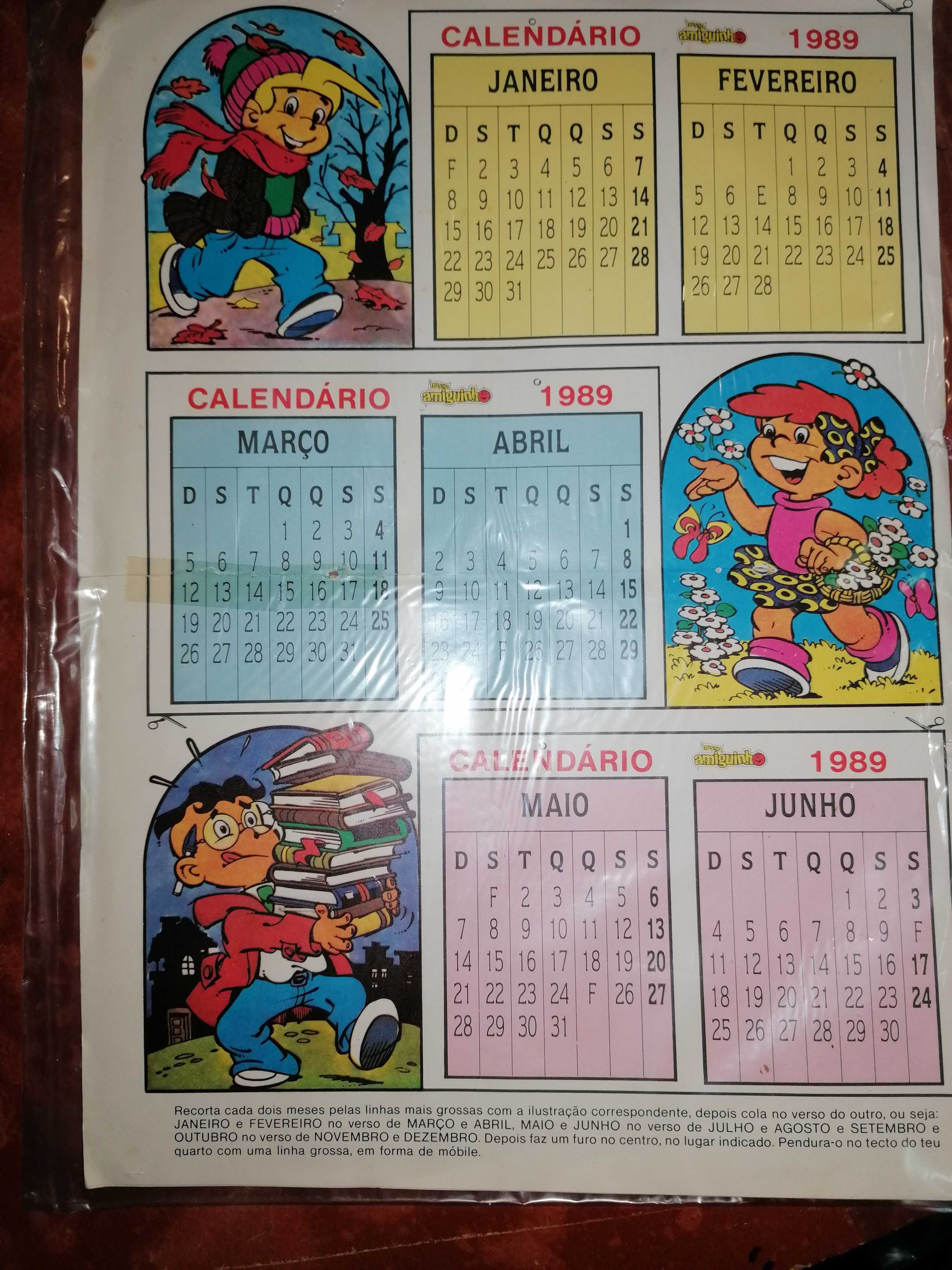 Vendo calendários variados para coleção