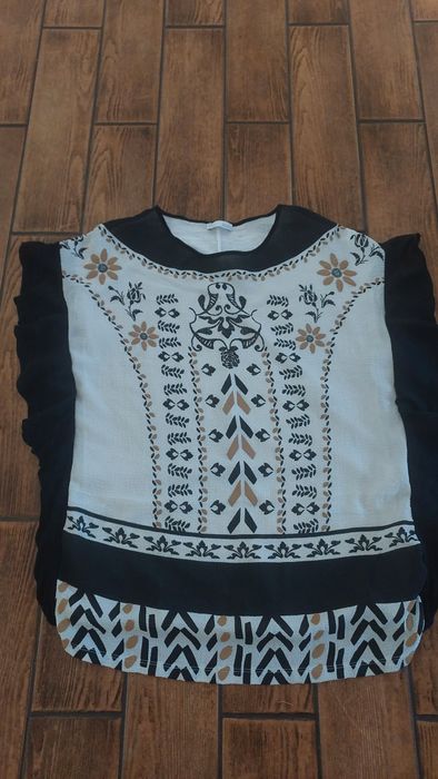 Bluzka zara w stylu folk rozmiar s