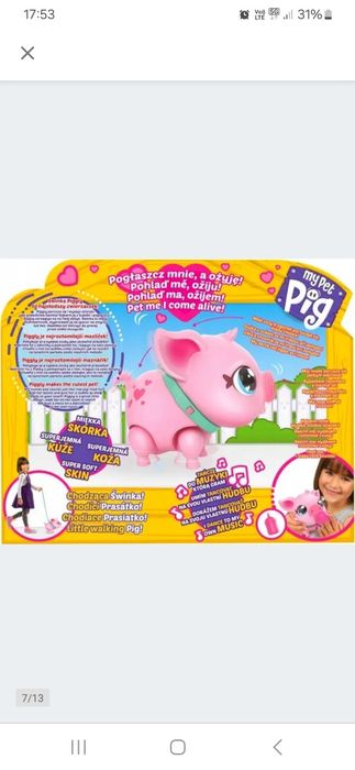 Interaktywna świnka LITTLE LIVE PETS PIGGLY chodziI tańczy