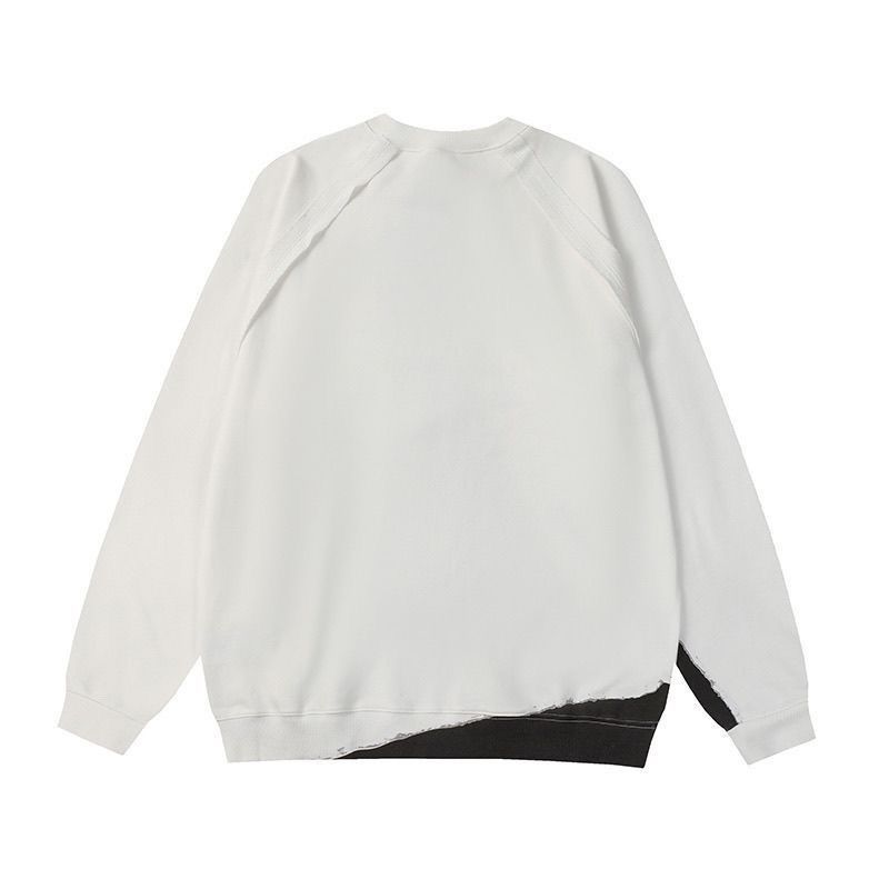Maison Margiela Off-White and Black Tear Sweatshirt