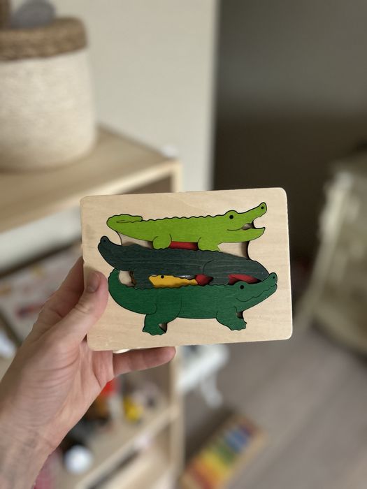 Пазл  крокодили Hape George Luck Krokodile