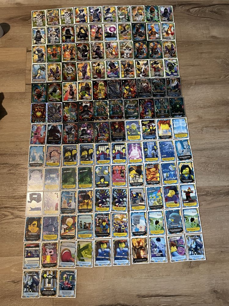 Karty LEGO NINJAGO 254 szt. uzywane