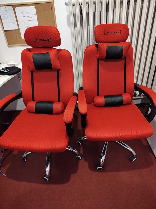 Fotel biurowy Giosedio Gpx001 Czerwony 2 sztuki