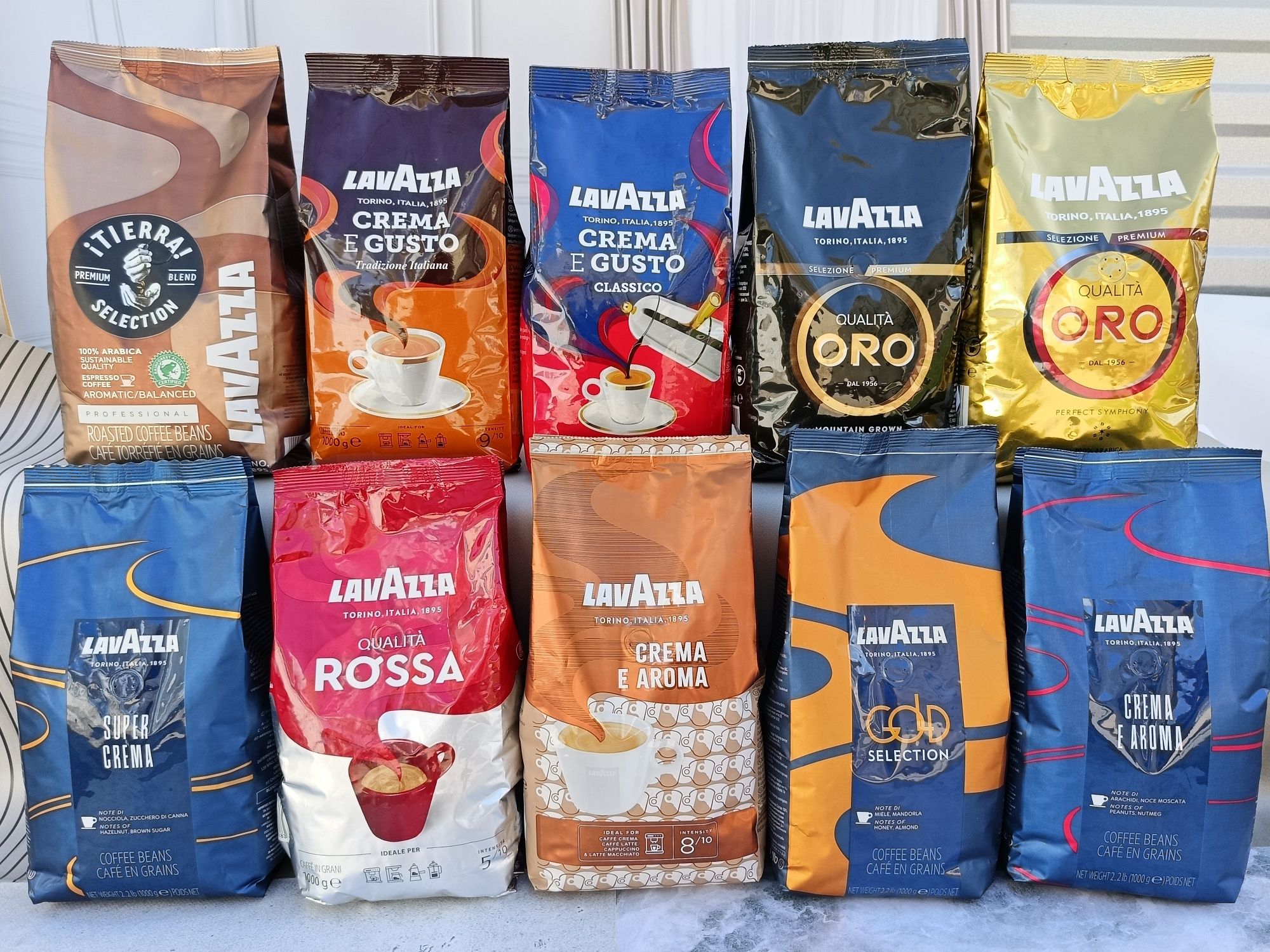РЕАЛЬНА ЦІНА! Зернова кава:Лавазза, Lavazza. Якобс, Jacobs Чорна Карта
