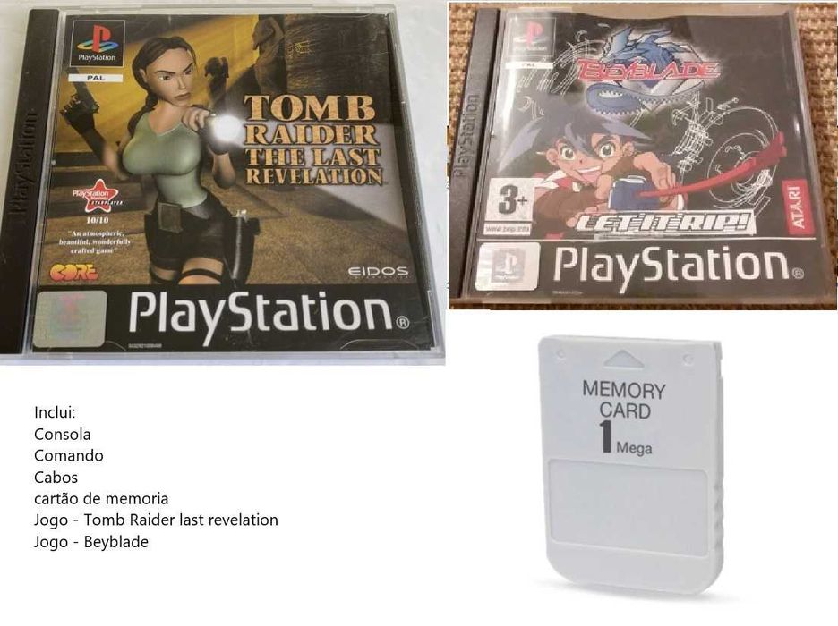 Playstation 1 + 2 jogos