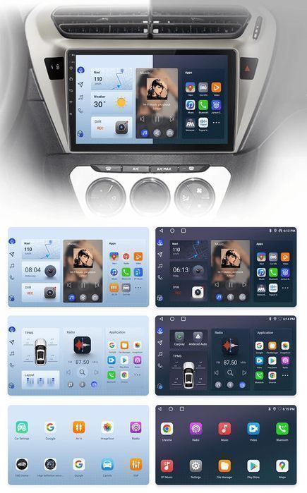 Radio Android do Peugeot 301 i Citroën Elysee V2 Plus 8GB-256GB