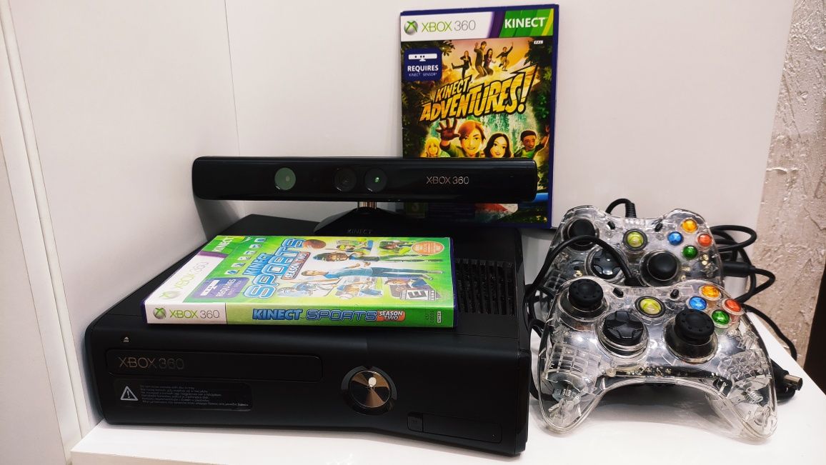 Konsola Xbox 360 dwa pady Kinect gry