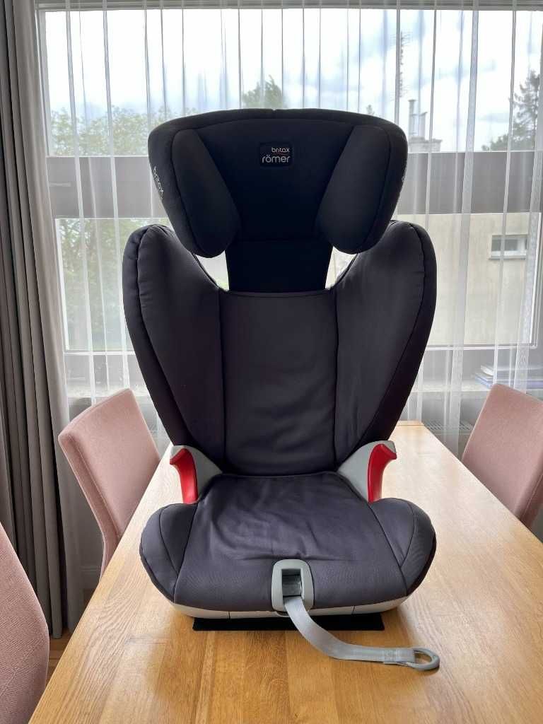 Fotelik BRITAX ROMER KIDFIX SL (15-36 kg) ISOFIX szary, BDB!