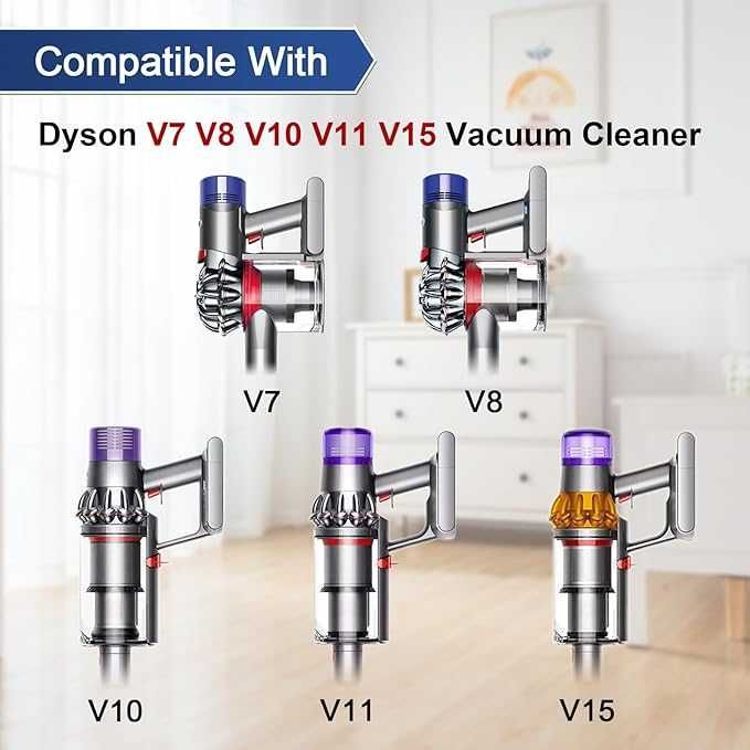 Головка турбо щітки Dyson V7 V8 V10 V11 V15 Килими Деревина 50 Вт