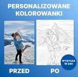 Spersonalizowana kolorowanka ze zdjęcia – prezent ślubny