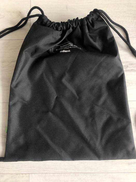 NOWY Worek czarny plecak torba na WF