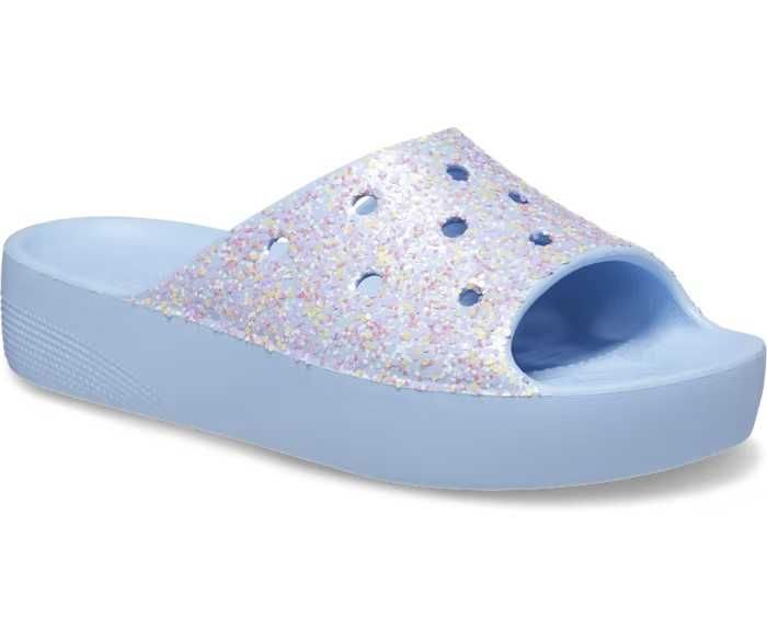 Шльопанці крокс Crocs Classic Platform Glitter Slide, 37-40