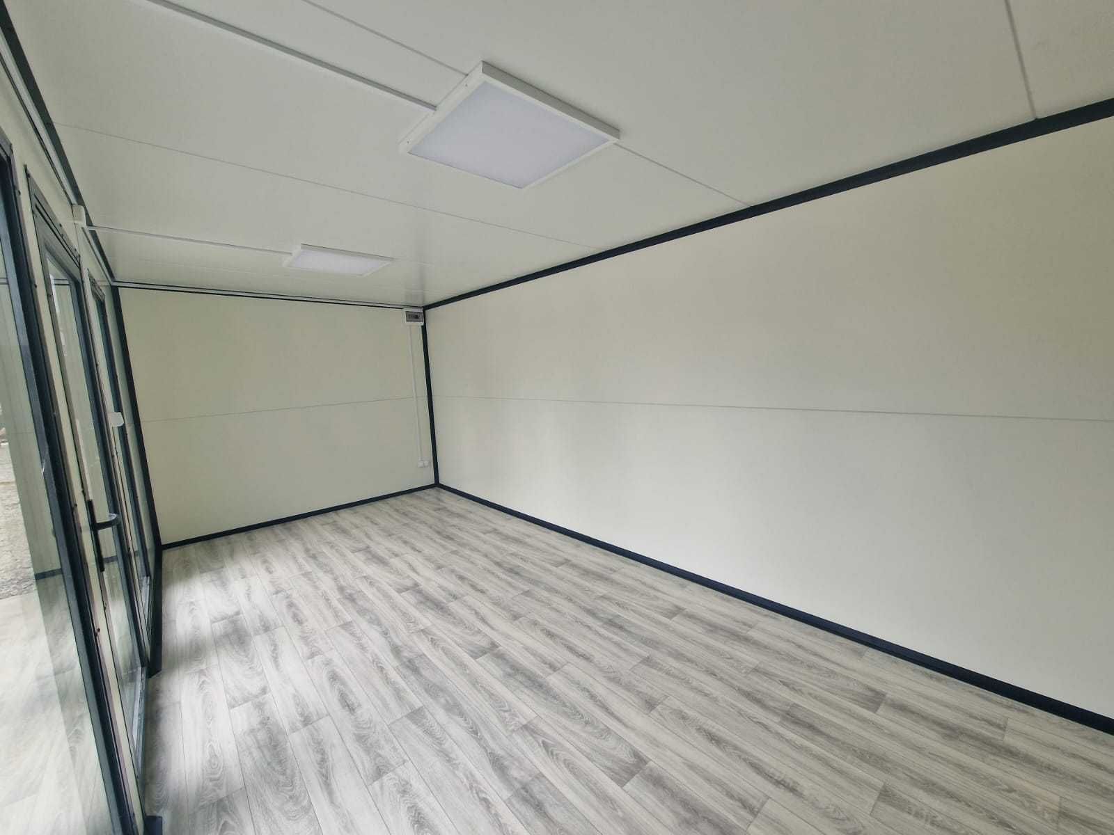 Izolowany pawilon biurowy 6x3 m – całoroczny, kontener