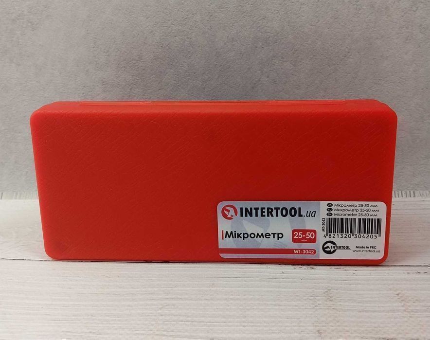 Микрометр 25-50 мм INTERTOOL MT-3042
