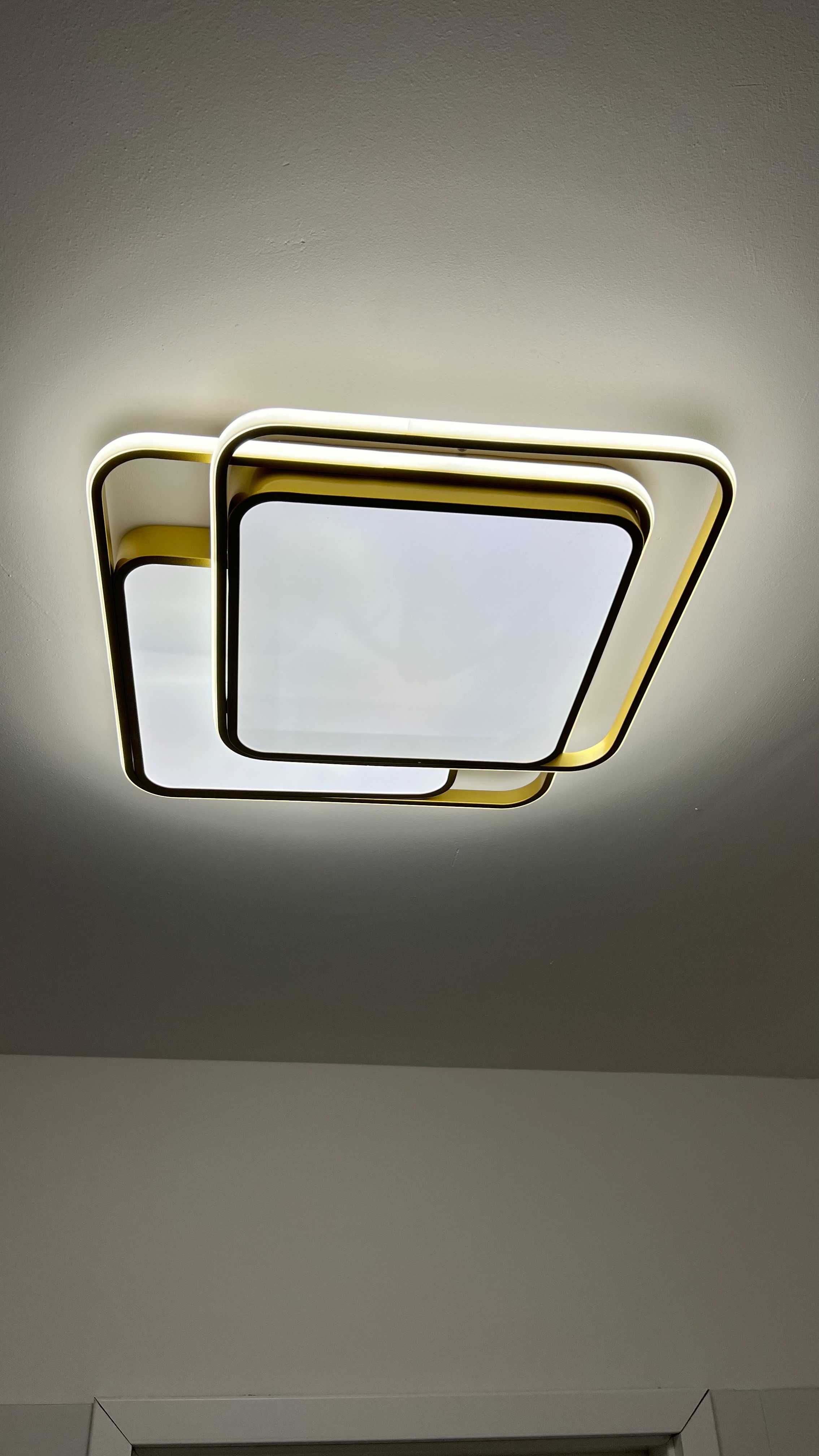 Plafon, złota lampa sufitowa LED 46W lub 60W (dwa rozmiary)