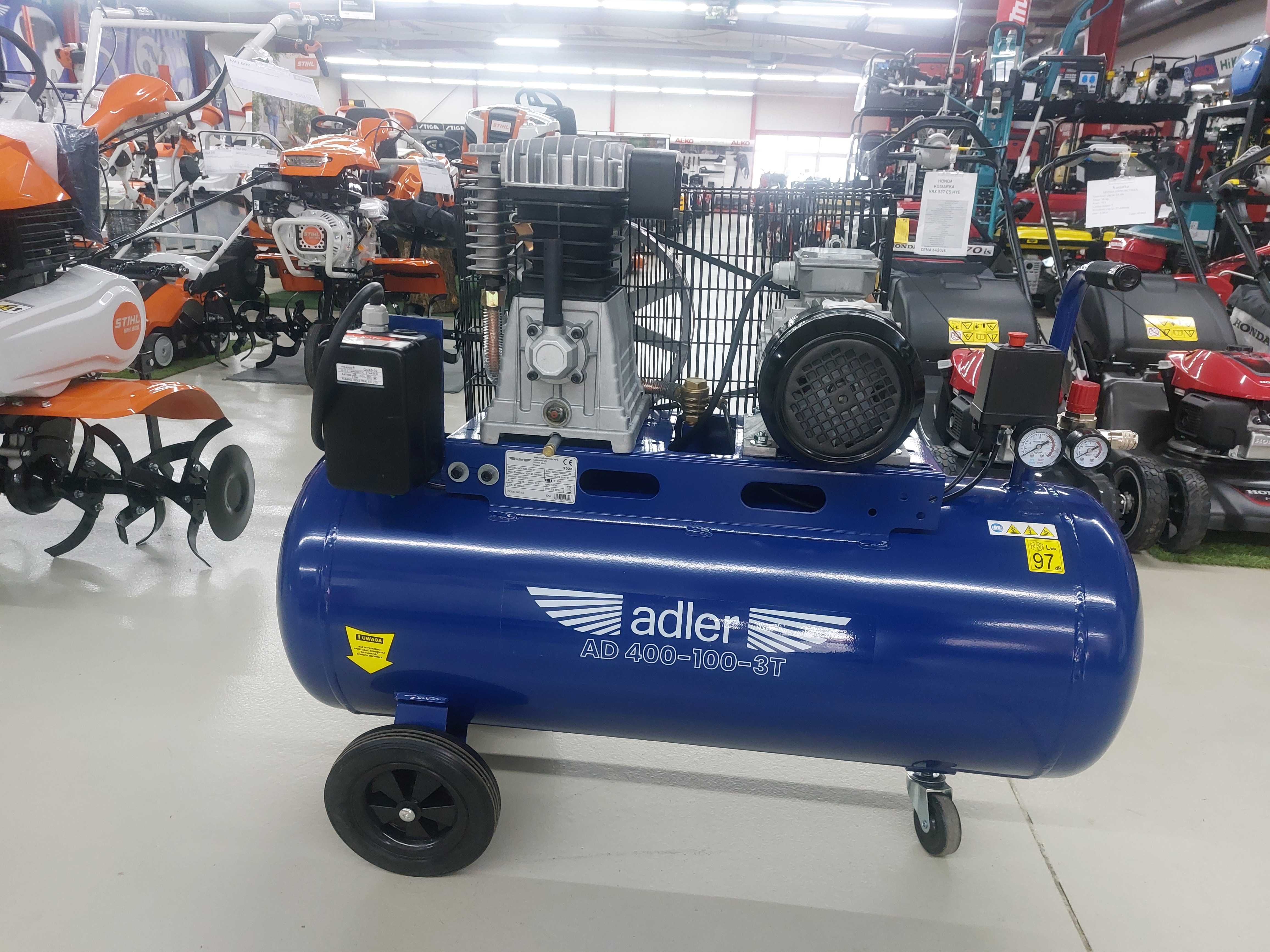 ADLER sprężarka 100L AD  400  100  3T 400V -->PRONAR