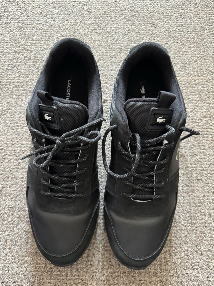 Męskie czarne sneakersy buty lacoste 46