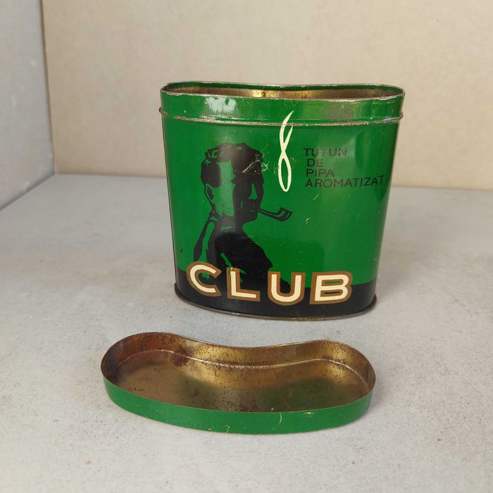 Stara puszka tytoń fajkowy CLUB lata 50