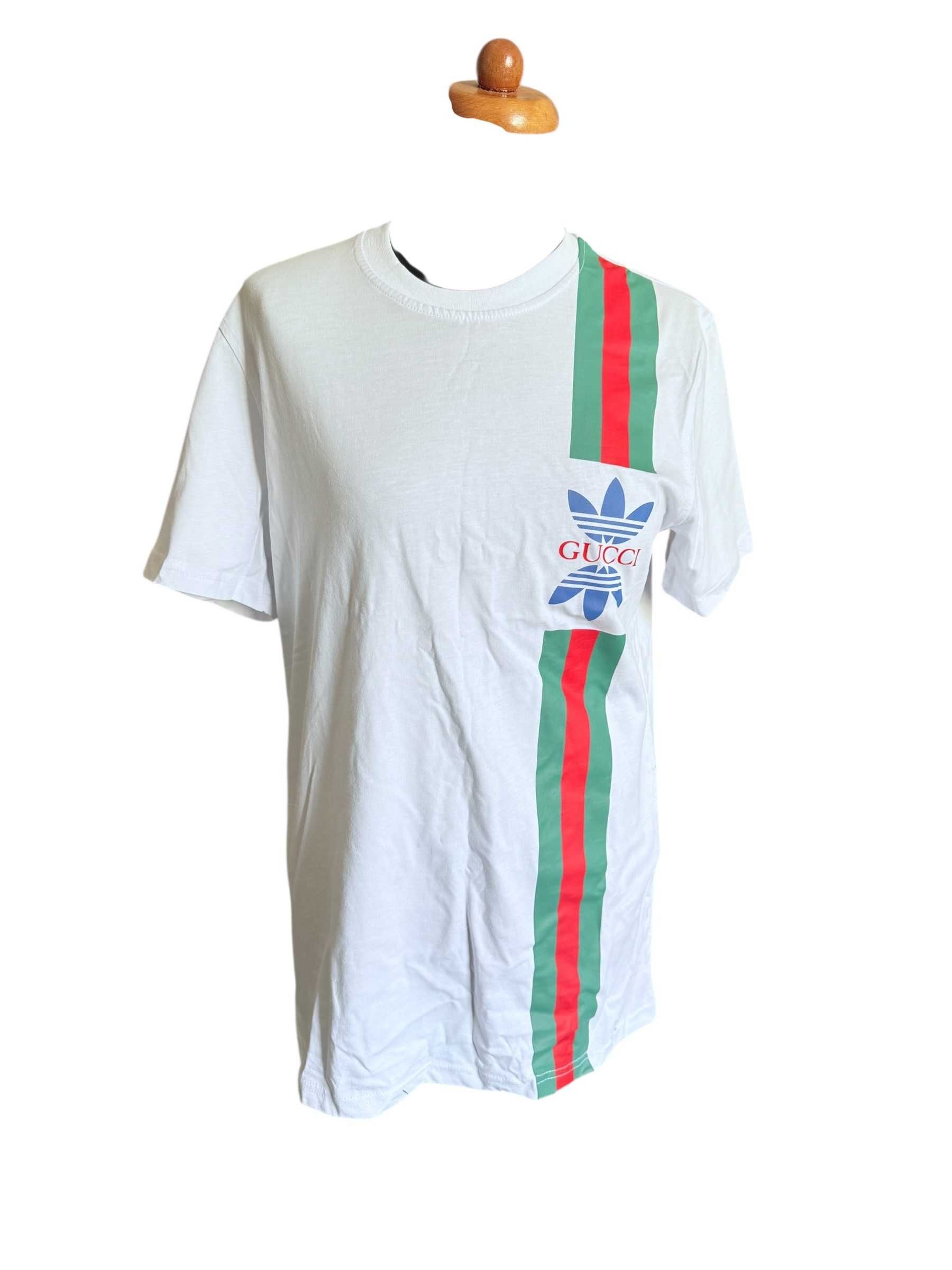 Stylowa casula  koszulka t-shirt męska gucci italy flaga unikat S