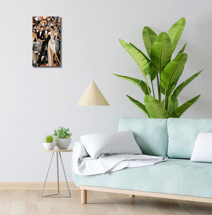 Obraz 20x40cm Bal w Art Deco