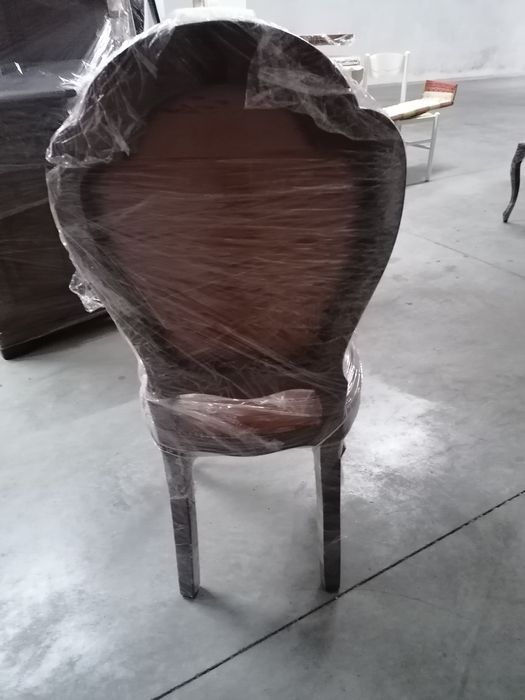 Mesa madeira oval sala,com cadeiras