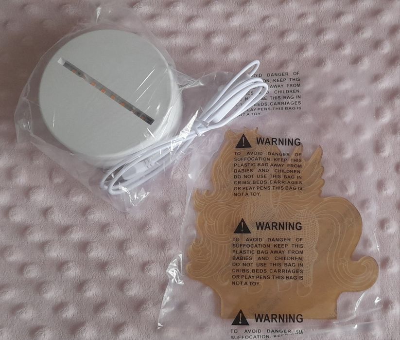 Nowa różowa lampka jednorożec